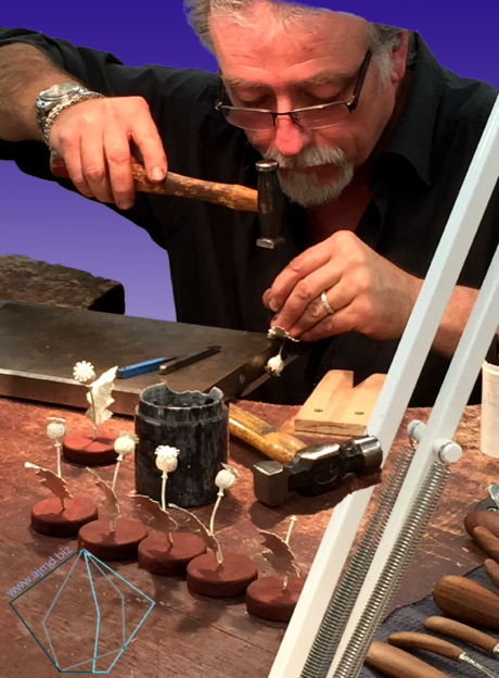 Jacques Fabian working at his bench